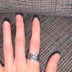 Early 2000s Peace Ring